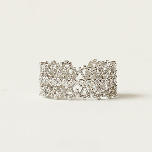 Hellow Zircon Elegant Adjustable Rings