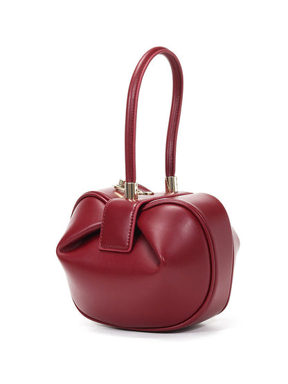 Retro Fashion Solid Color Three-Dimensional Handbags