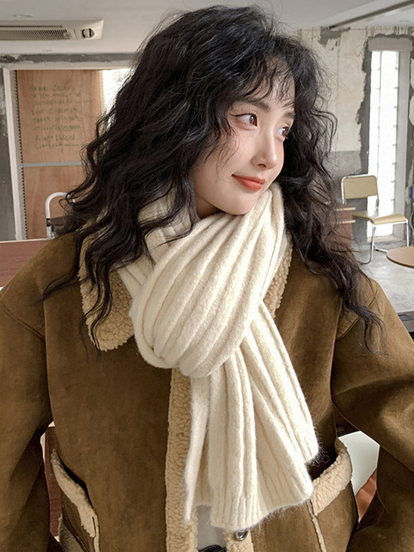 Casual Simple 5 Colors Knitting Scarf