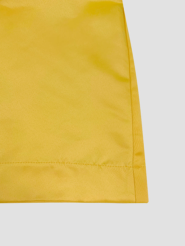 Short Sleeves Pockets Solid Color Split-Joint Round-neck Maxi Dresses