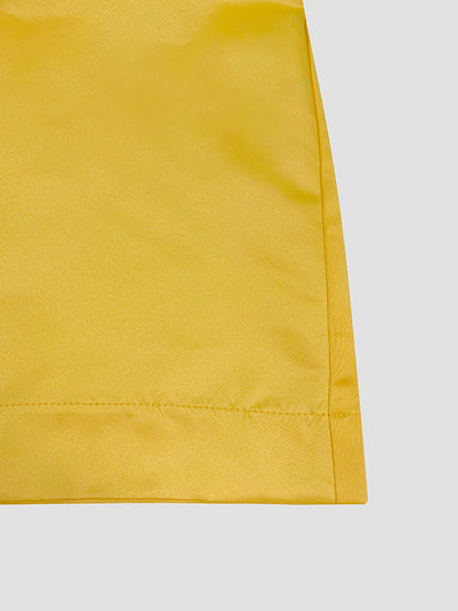 Short Sleeves Pockets Solid Color Split-Joint Round-neck Maxi Dresses