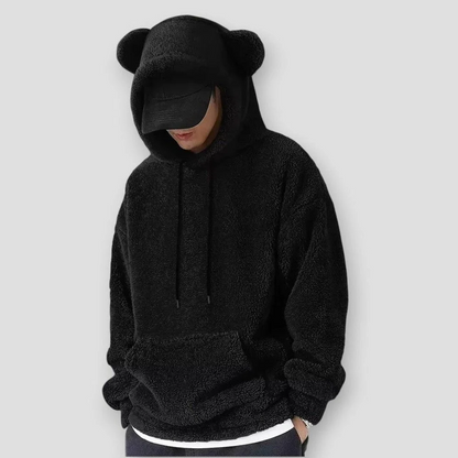 Sky Madrid Hobart Velvet Hoodie With Bear Ears