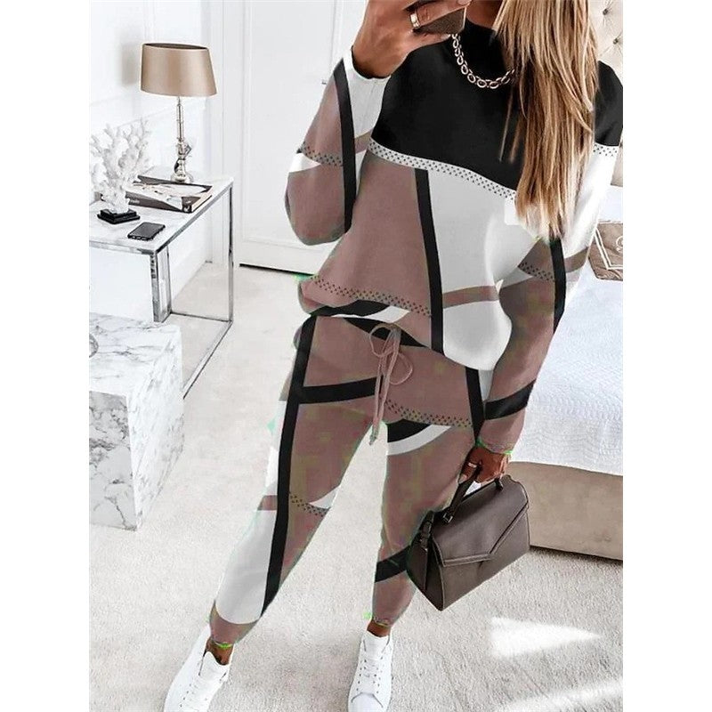 Printed Stretch Flared Leggings