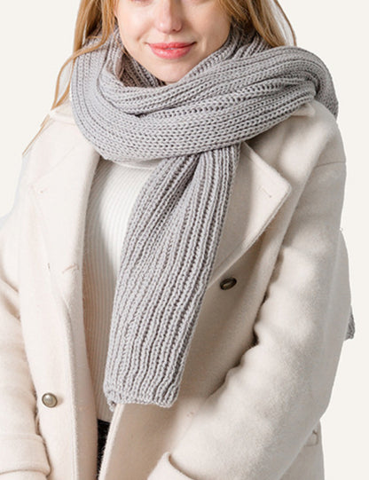 Solid Color Simple Knit Scarves