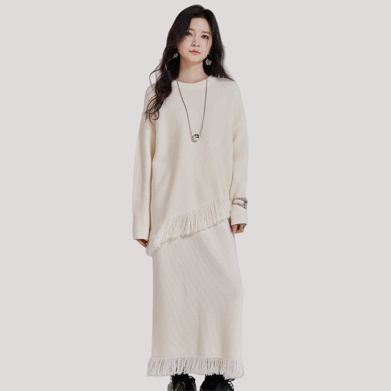 Cardigan And Skirt Set