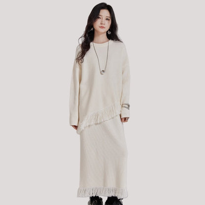 Cardigan And Skirt Set
