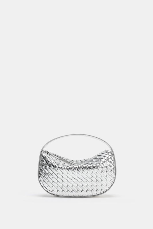 WOVEN EFFECT HANDBAG