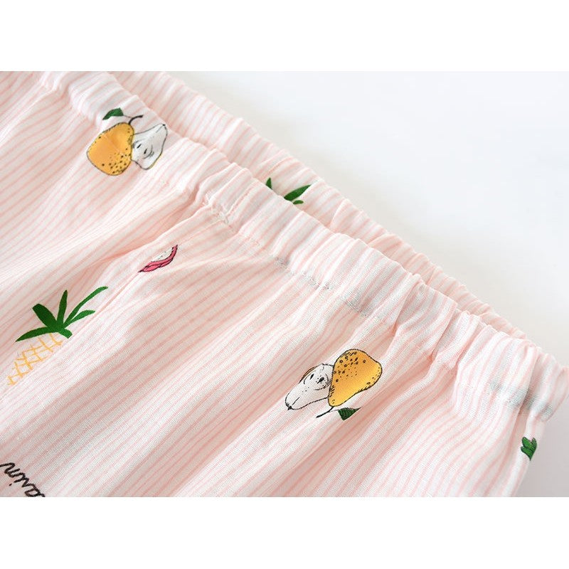 Printed  Long Sleeve Pajama Set