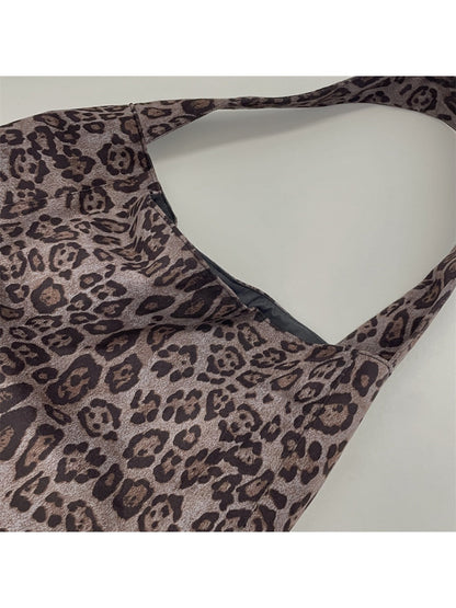Cosbai - Leopard Print Tote Shoulder Bag