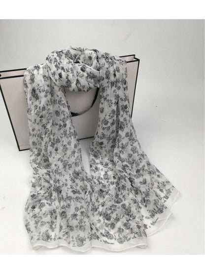 Scarvii - Women's Floral Patterned Scarf - Versatile &amp; Stylish
