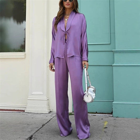 Stylish Monochrome Shirt And Pants Casual Set