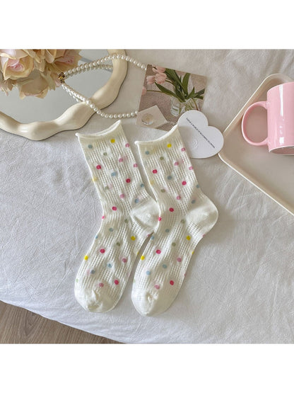 Rufia - Colorful Mesh Crew Socks - Breezy &amp; Fun
