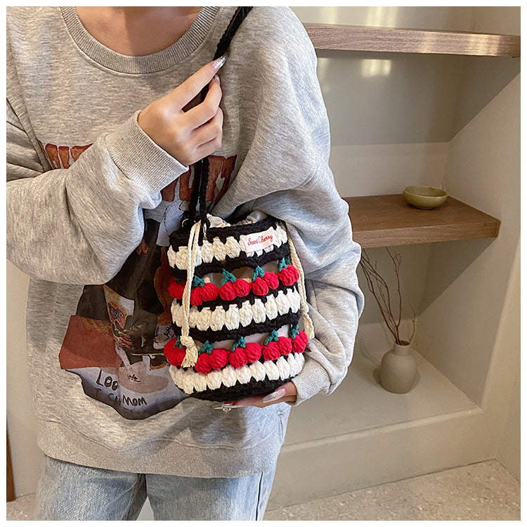 Crochet Granny Square Bag Cute Countercolor Shoulderbag