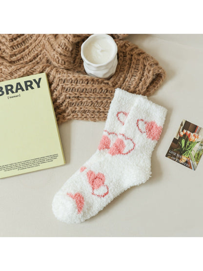 Rufia - Winter Jacquard Mid-calf Sleep Socks
