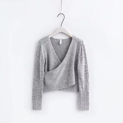 Autumn Sexy Cross V-Neck Sweater