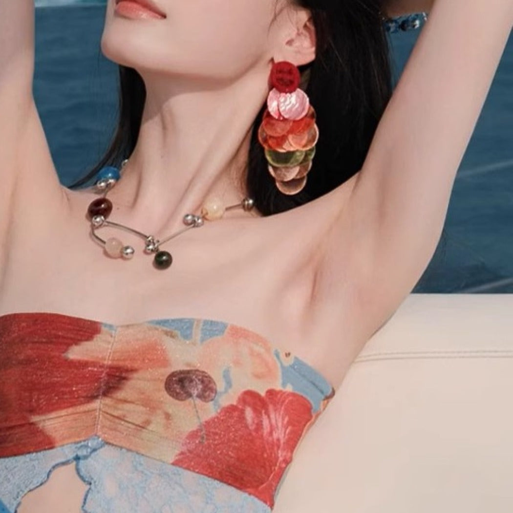Earwish - Colorful Tassel Earrings - Shine &amp; Beachy