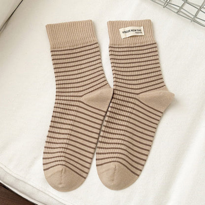 Rufia - Striped Mid-Calf Socks