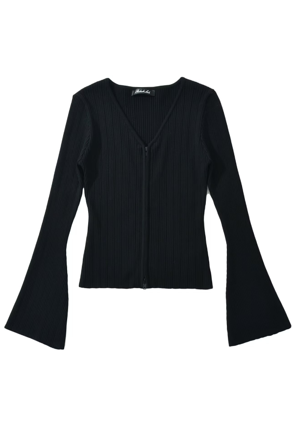 V-neck Knitted Cardigan Slim Sweater