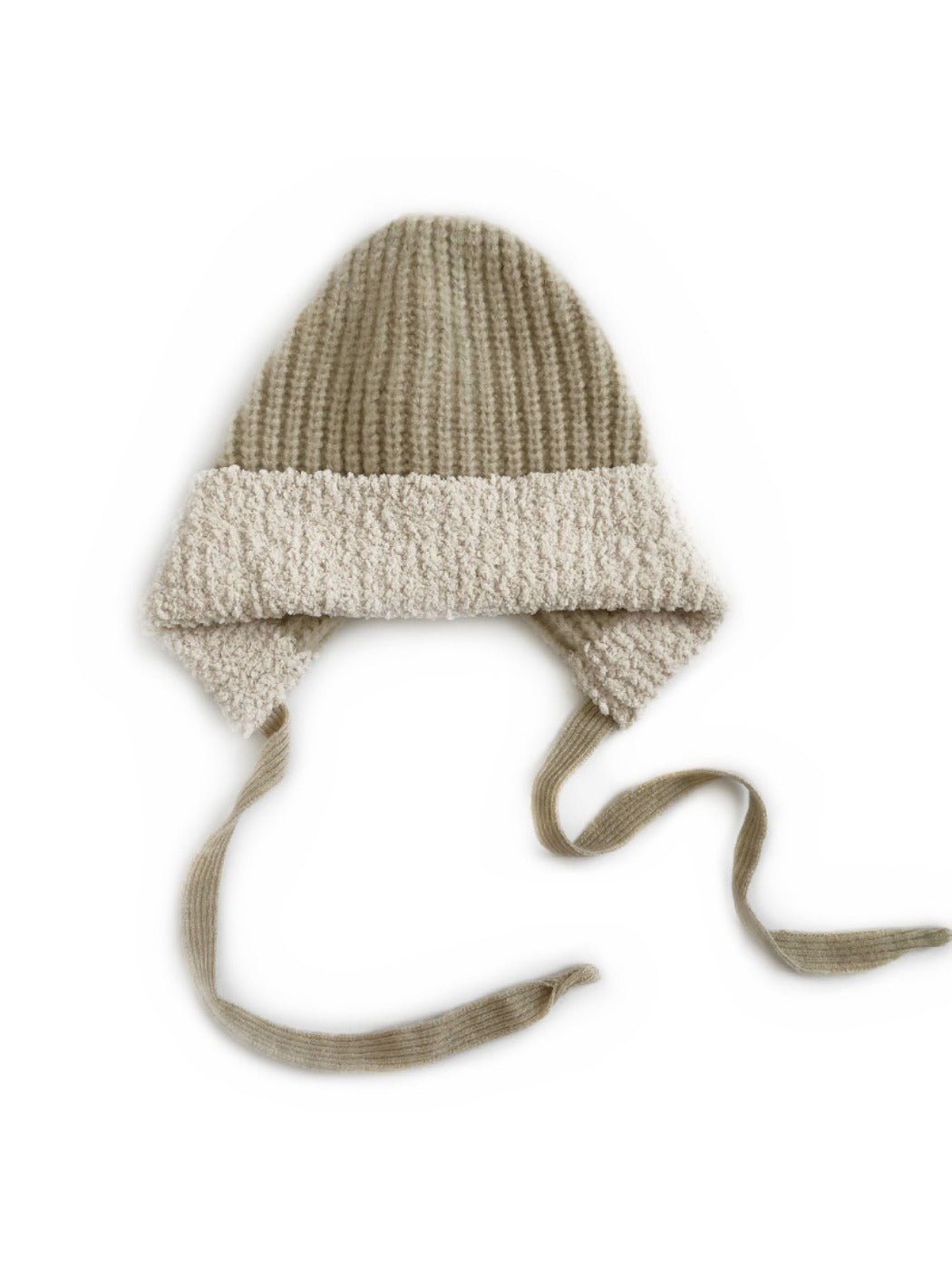 Haila - Knitted Beanie with Plush Trim &amp; Earflaps