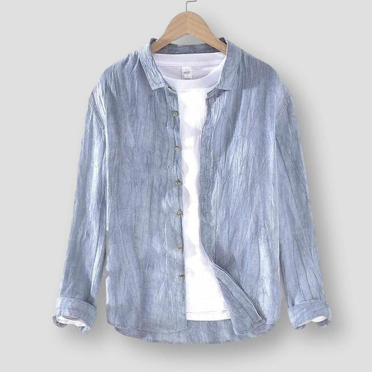 Saint Morris Linen Wrinkled Shirt