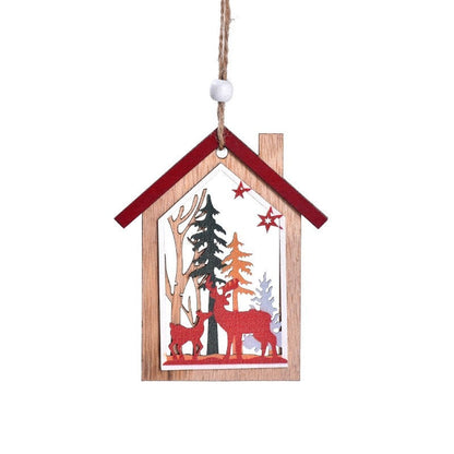 Christmas Wooden Candle Decorations