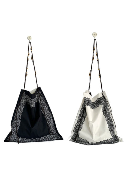 Cosbai - Boho Shoulder Bag Featuring Dual-sided Prints