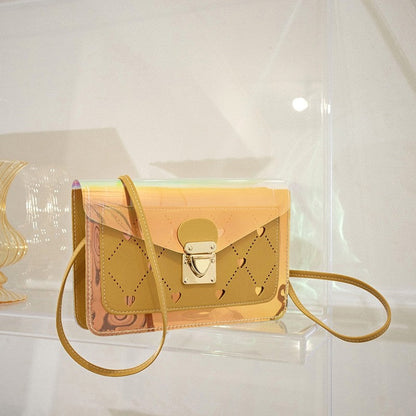 Fashion Contrast Crossbody Small Square Bag