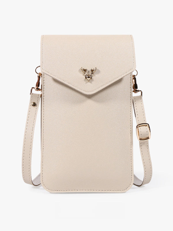 7 Colors Simple Solid Color PU Sling Bag