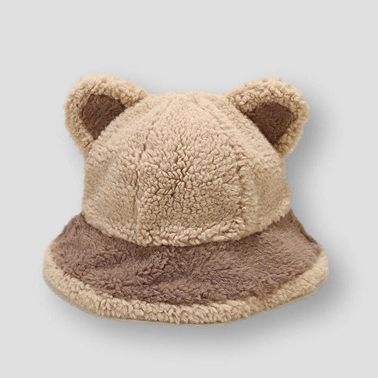 Sky Madrid Plush Ear Bucket Hat