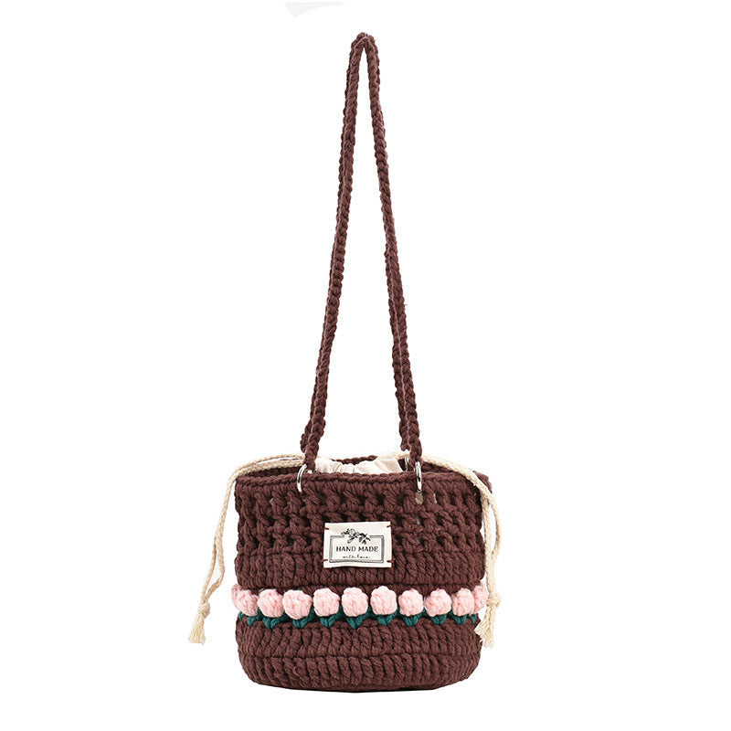 Crochet Granny Square Bag Tulip Wool Packet