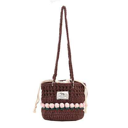 Crochet Granny Square Bag Tulip Wool Packet