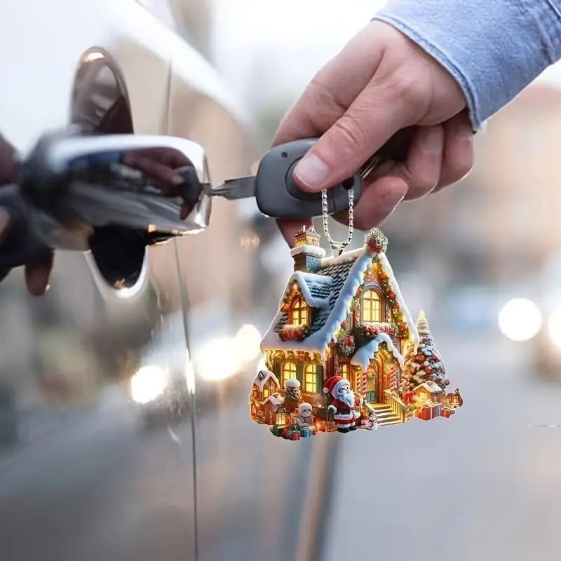 Santa Claus Acrylic Car Hanging Ornament