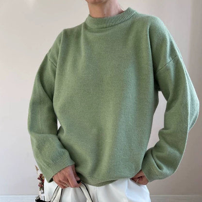 Fall Crew Neck Casual Thicken Warm Sweater