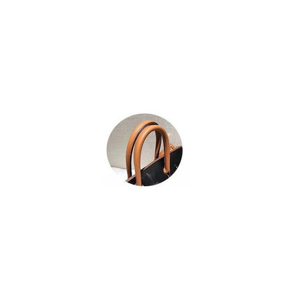 One Shoulder Lychee Pattern Birkin Bag