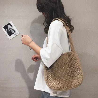 Crochet Tote Bag Stylish Shoulder Bag