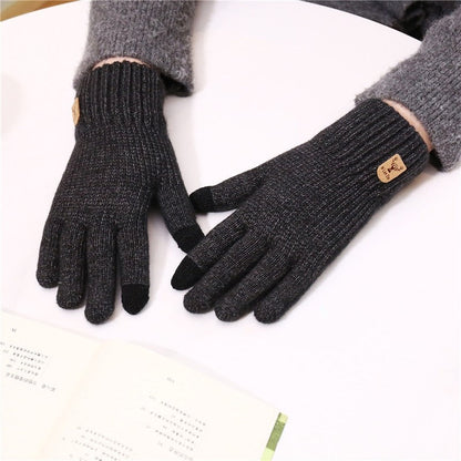 Men's Fleece Touchscreen Knit Gloves