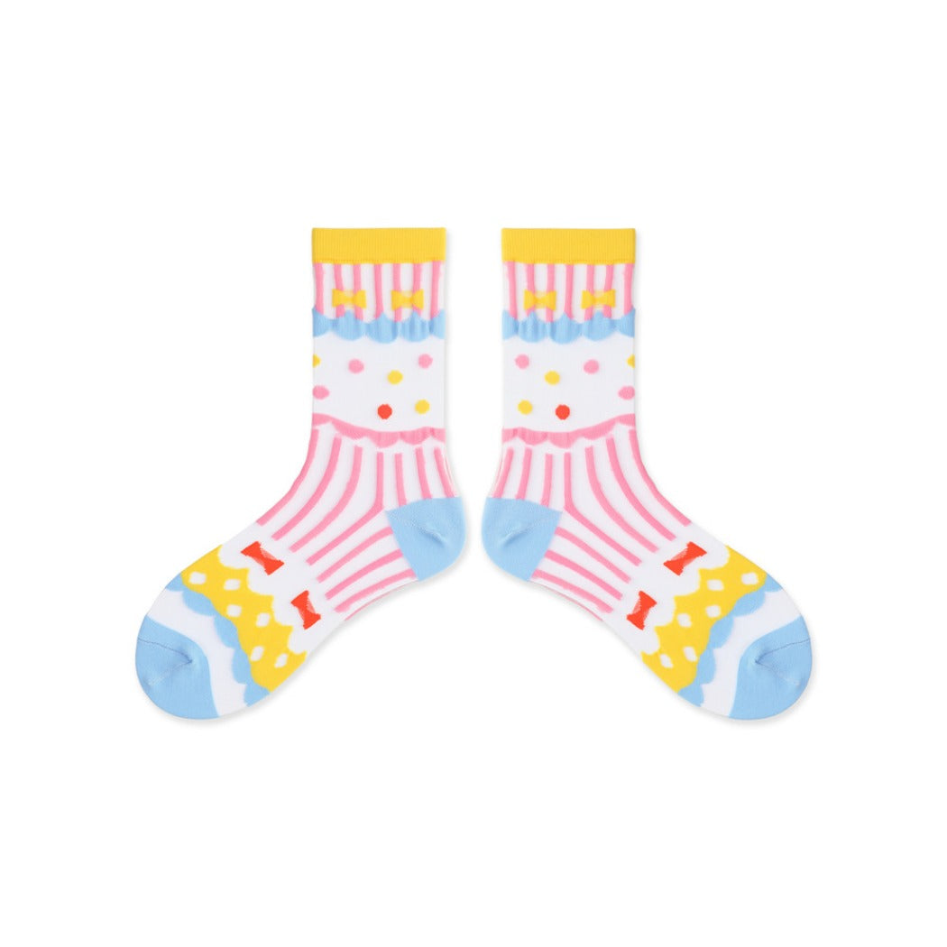 Rufia - Pastel Cartoon Socks - Breathable &amp; Soft