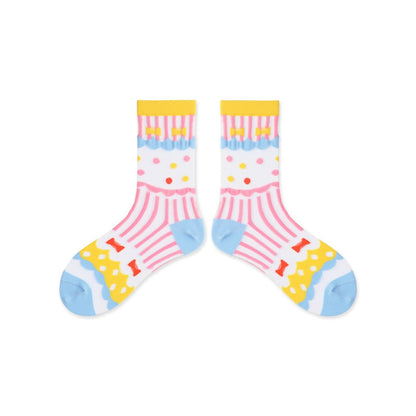 Rufia - Pastel Cartoon Socks - Breathable &amp; Soft