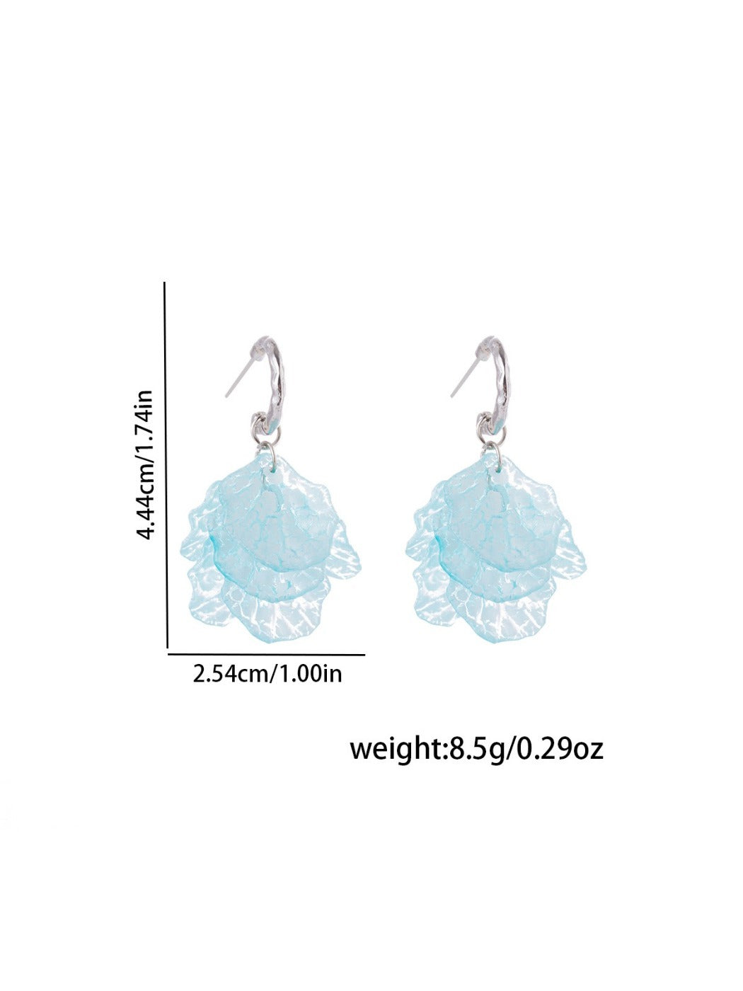 Earwish - Summer Fresh Petal Drop Earrings - Dainty &amp; Elegant