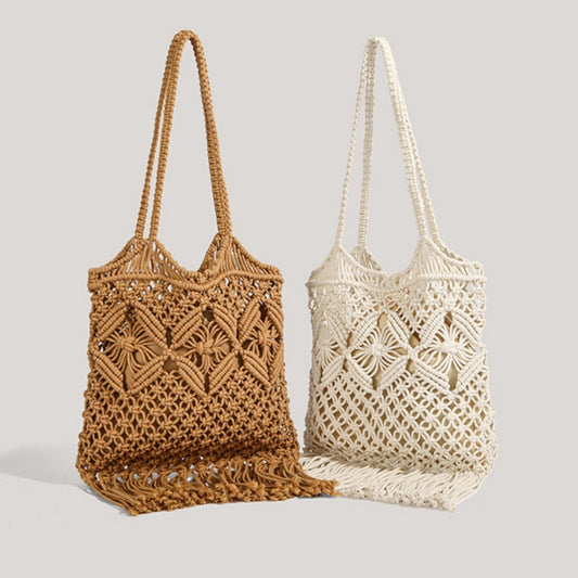 Cosbai - Boho Fringe Crochet Bag - Basic &amp; Chic