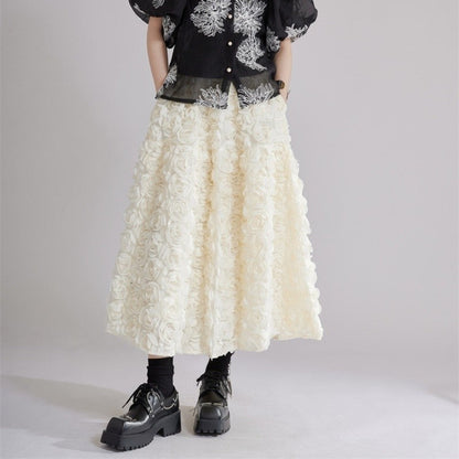 Floral Embroidered Skirt