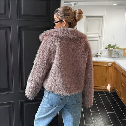 Loose Solid Color Long Sleeve Cardigan Coat