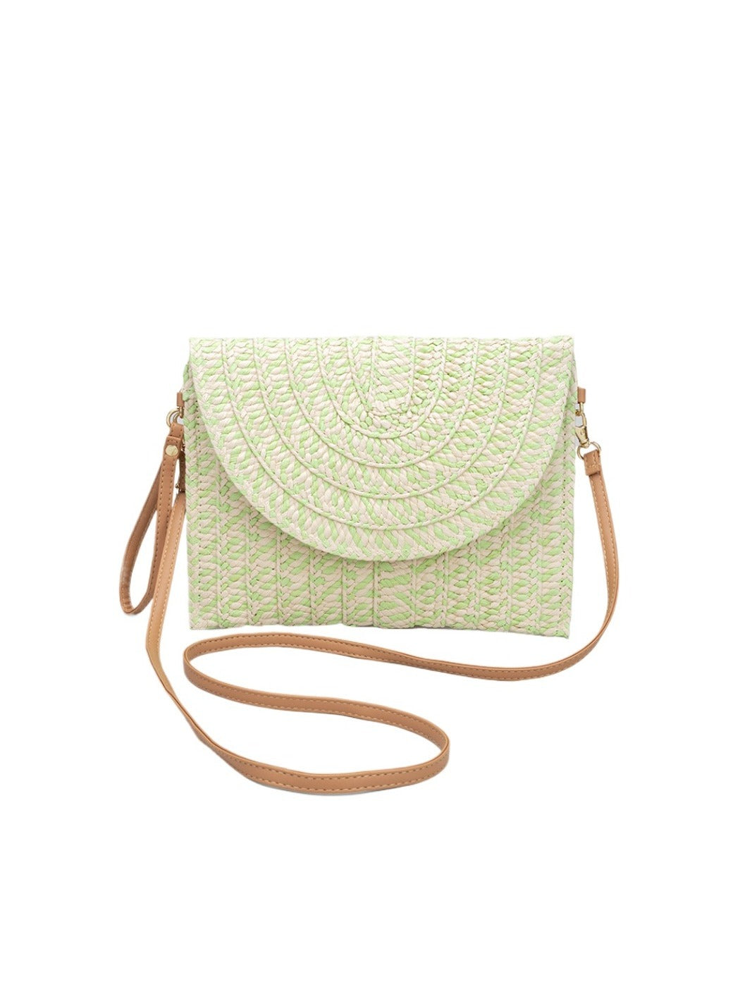 Cosbai - 2-in-1 Minimalist Woven Clutch &amp; Crossbody Bag