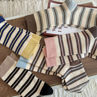 Rufia - Striped Women's Socks for Fall &amp; Winter