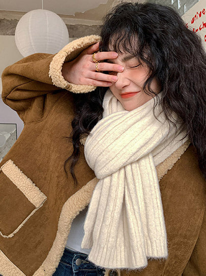 Casual Simple 5 Colors Knitting Scarf