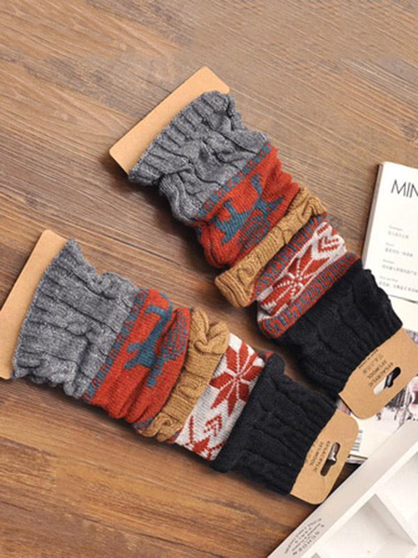Bohemia Knitting Over Knee-High 4 Colors Leg Warmer Stocking