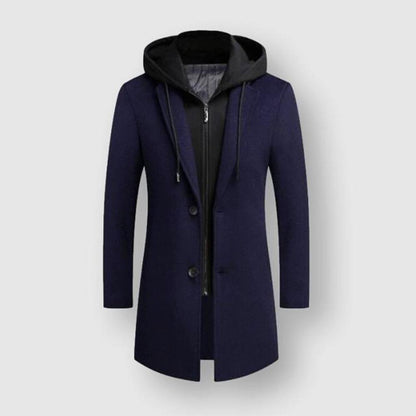 Sky Madrid Long Hooded Coat