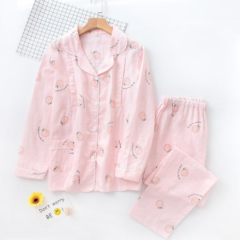 Printed  Long Sleeve Pajama Set