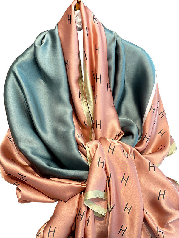 Letter Print Sun Protection Shawl&Scarf