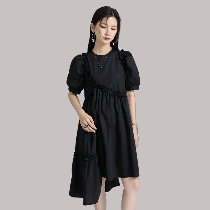 Puffed Sleeve Dress